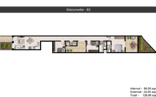 Maisonette sur un niveau à Qawra