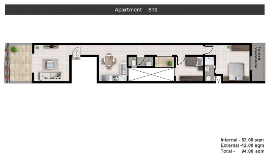 Appartement avec terrasse à Qawra