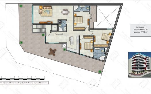 Appartement avec terrasse à Bugibba